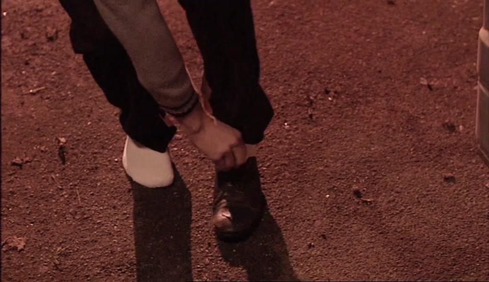 ... WORE TRAMP'S SHOES AND WANKED IN PUBLIC TOILETS. 