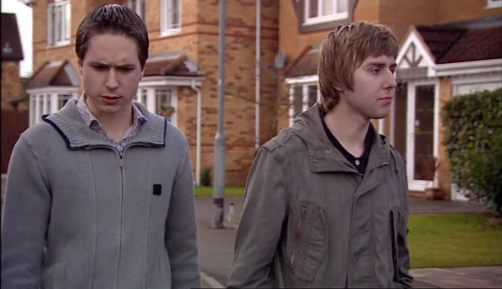 - EVERYONE WEARS TRAINERS. - JAY HASN'T GOT TRAINERS ON, 