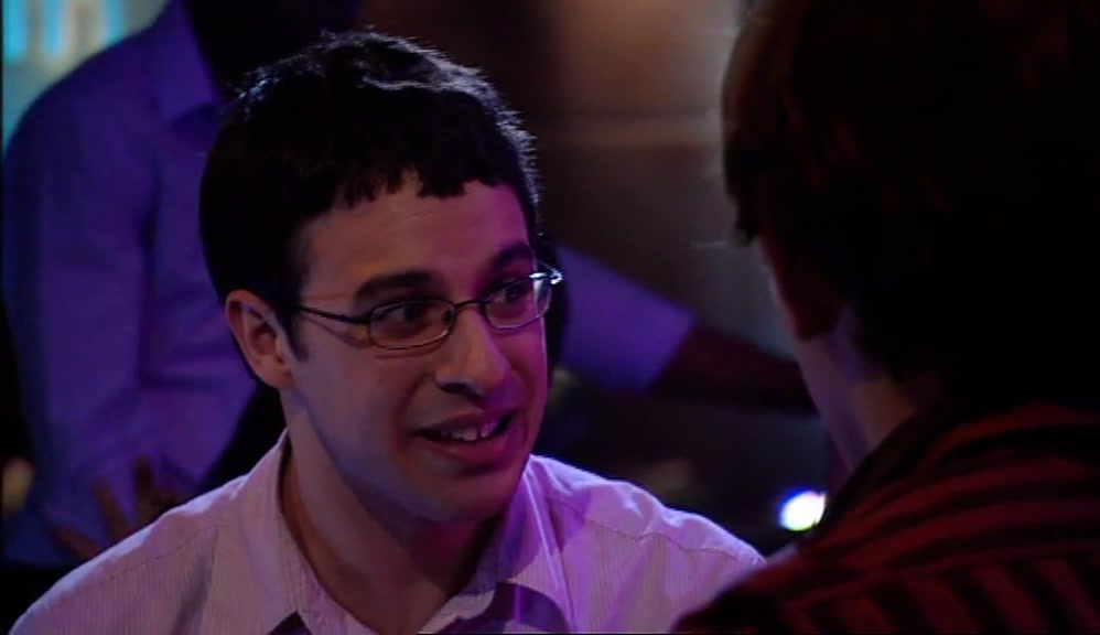 - BECAUSE I WAS IN WITH HER FIRST. - NO, YOU WEREN'T. 