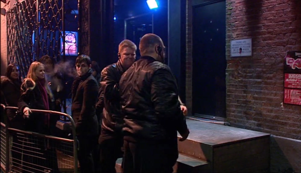 THE ACTUAL CLUB CHUCKED US OUT, EXACTLY 25 MINUTES AFTER IT STARTED, 