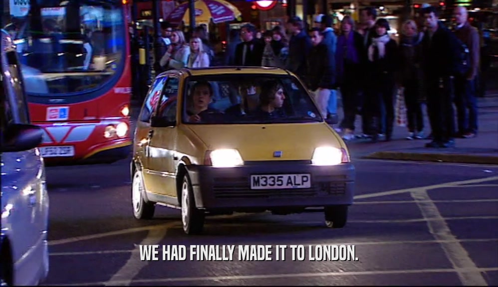 WE HAD FINALLY MADE IT TO LONDON.  