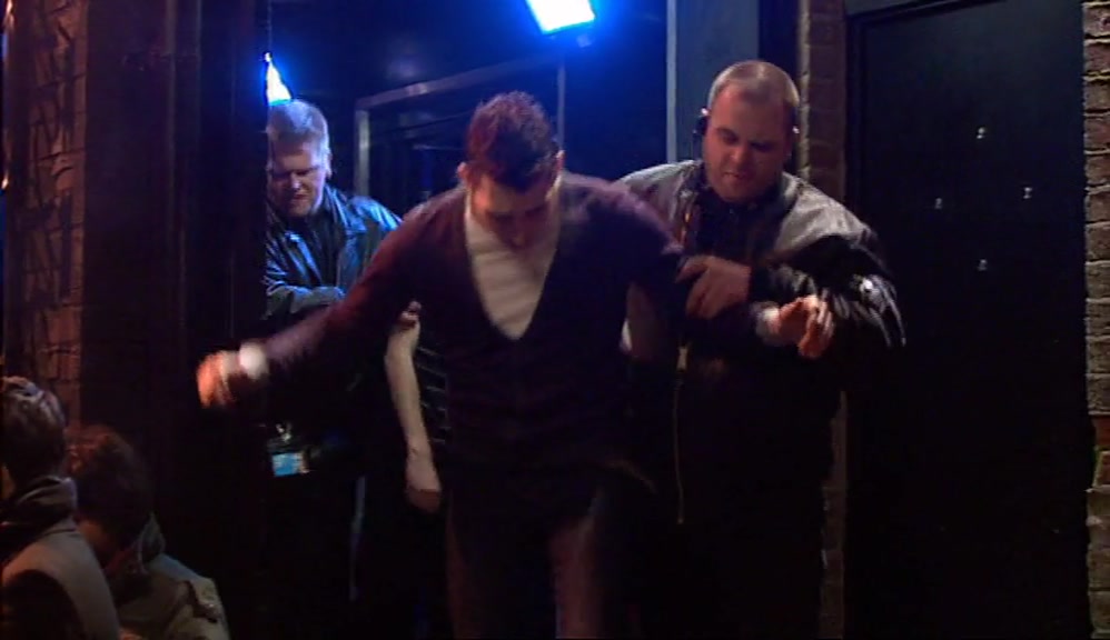 THE ACTUAL CLUB CHUCKED US OUT, EXACTLY 25 MINUTES AFTER IT STARTED, 