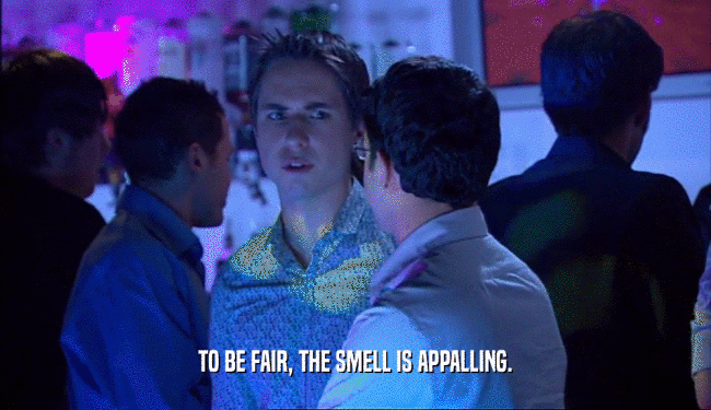 TO BE FAIR, THE SMELL IS APPALLING.  