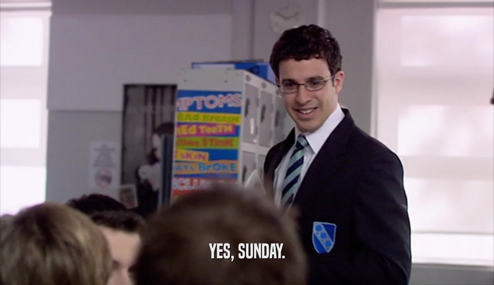 YES, SUNDAY.  