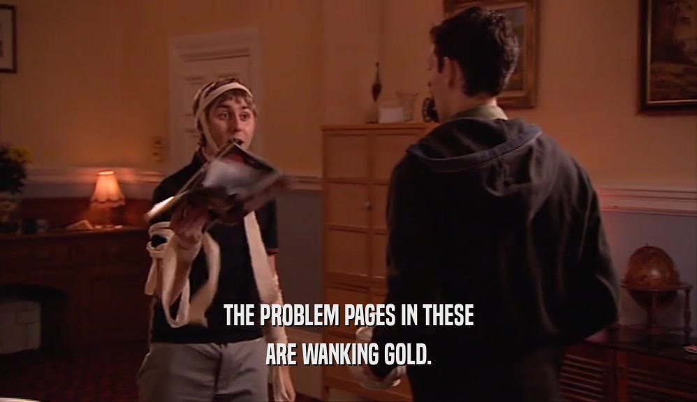 THE PROBLEM PAGES IN THESE ARE WANKING GOLD. 