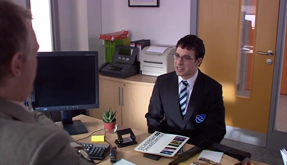 - DROP THAT IN MY PIGEONHOLE. - GREAT. WHERE'S THAT, SIR? 