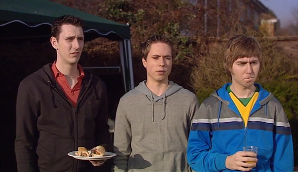 IT'S A MIDDLE-AGED WOMAN'S BARBECUE. WERE YOU EXPECTING THE PLAYBOY MANSION? 