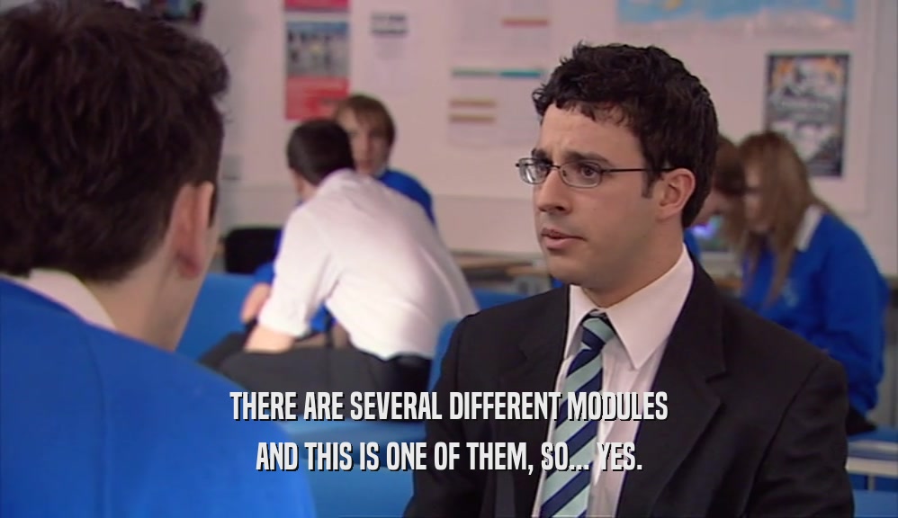 THERE ARE SEVERAL DIFFERENT MODULES AND THIS IS ONE OF THEM, SO... YES. 