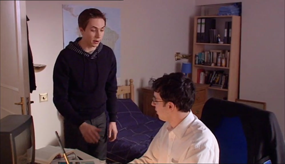 - LOOK, YOU'LL NEVER GUESS... - DON'T SIT DOWN. 