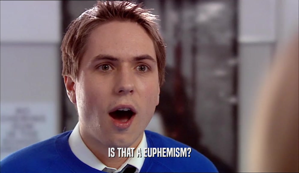 IS THAT A EUPHEMISM?  