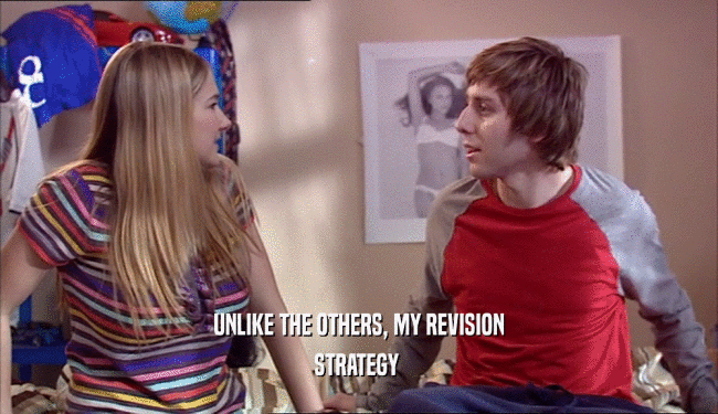 UNLIKE THE OTHERS, MY REVISION STRATEGY  