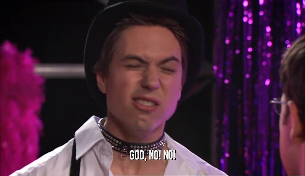 GOD, NO! NO!  