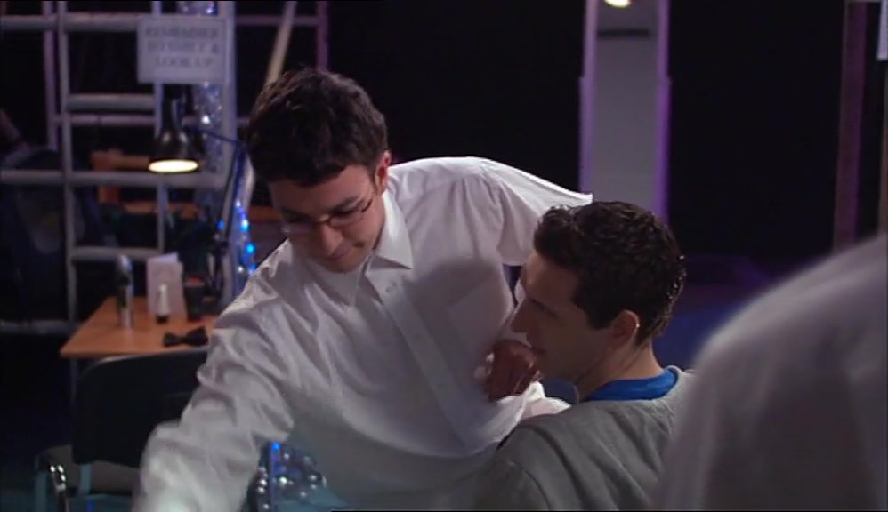 OF COURSE, THE ONLY REASON I WAS TAKING PART IN THE FASHION SHOW WAS TO GET MY PENIS BRUSHED. 