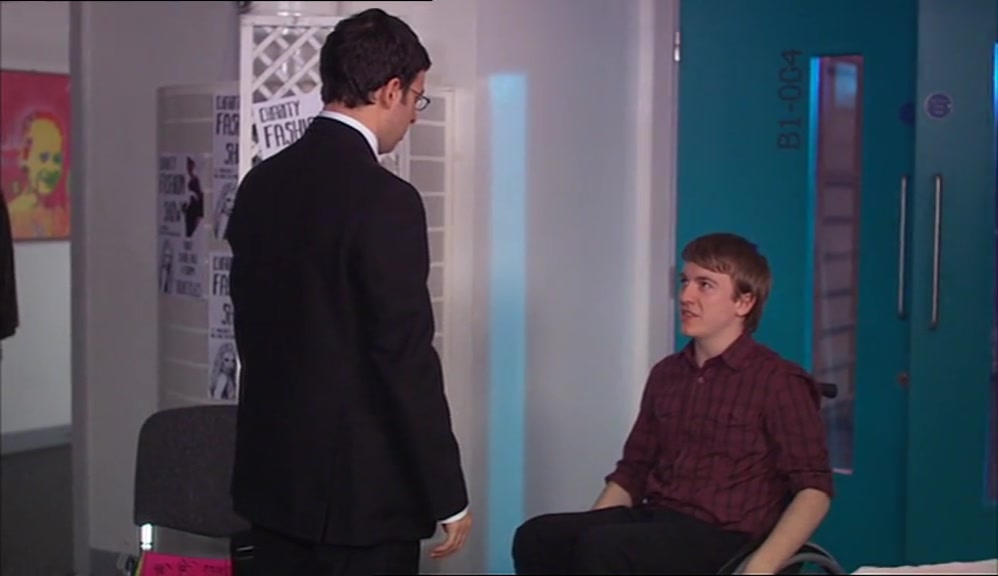 IS THAT MEANT TO BE A JOKE ABOUT THE CHAIR? I CAN WALK, YOU KNOW, I JUST GET TIRED EASY. 