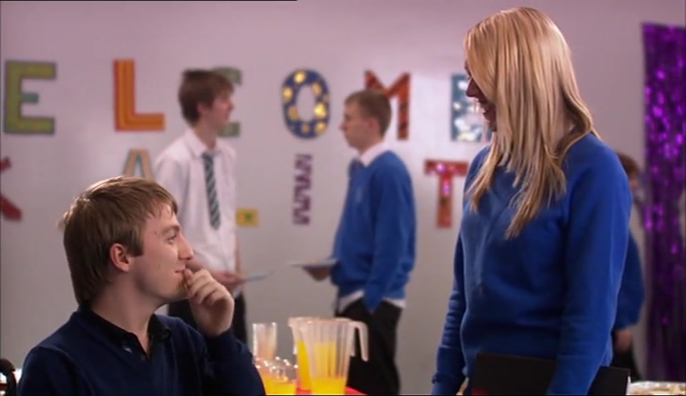 WHAT CAN HE BE SAYING THAT'S SO FUNNY? HE WAS NEVER FUNNY. 