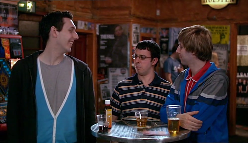 IT'S ALL RIGHT, NEIL, HE'S SCARED.  
