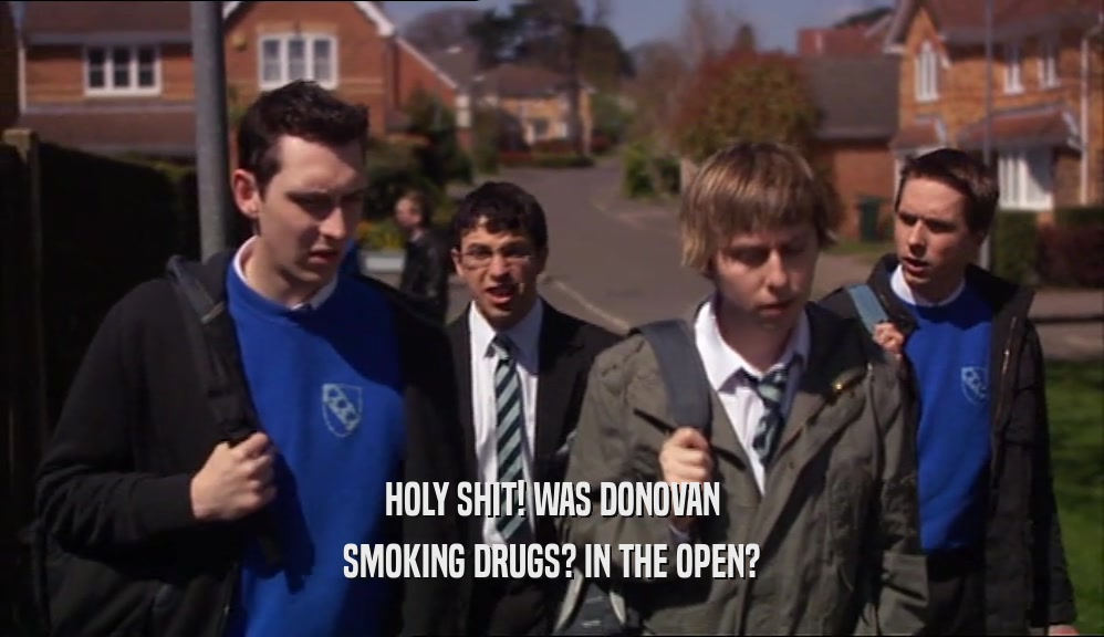 HOLY SHIT! WAS DONOVAN SMOKING DRUGS? IN THE OPEN? 