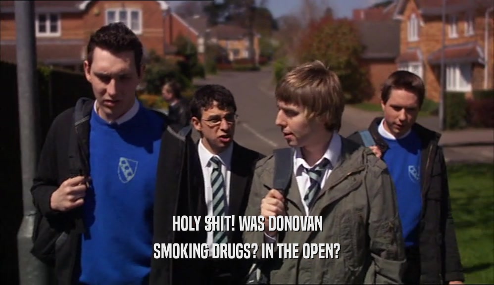 HOLY SHIT! WAS DONOVAN SMOKING DRUGS? IN THE OPEN? 