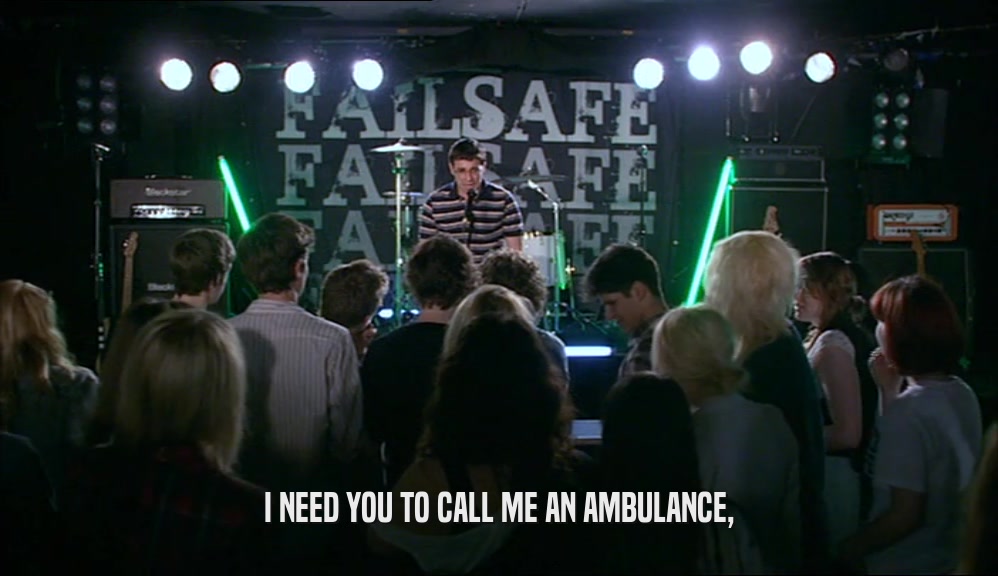 I NEED YOU TO CALL ME AN AMBULANCE,  