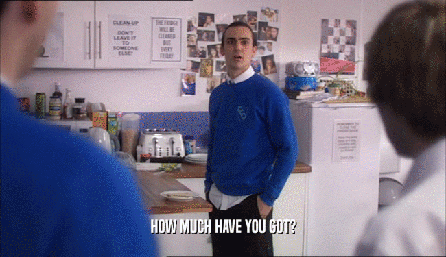 HOW MUCH HAVE YOU GOT?  