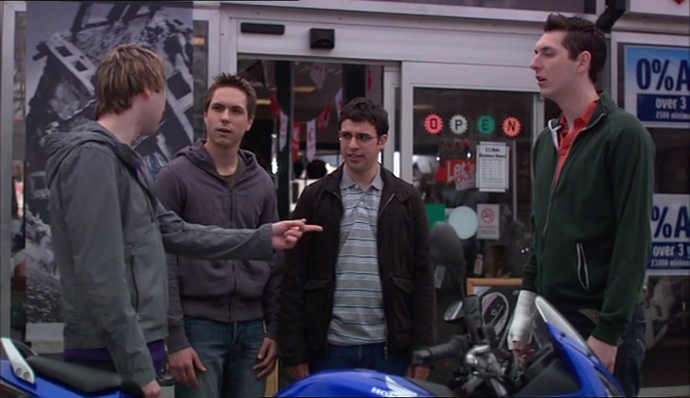 AND THE DEALER'S HAPPY FOR ME TO TAKE IT, COS I USED TO BE A STUNT RIDER. 