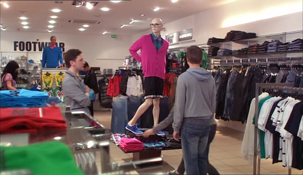IT'S SO GREAT, ISN'T IT? I WAS JUST SAYING HE'D LOOK REALLY GOOD IN IT. 