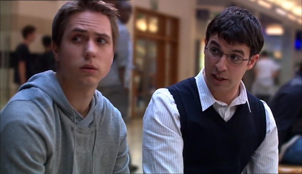 - YOUR NEW GIRLFRIEND'S BIG, ISN'T SHE? - SHE'S NOT MY GIRLFRIEND. 