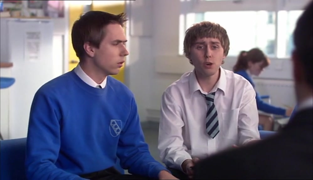 IT'S LIKE WITH ME AND GILBERT. I DID NOTHING AND I GET A MONTH'S DETENTIONS. 