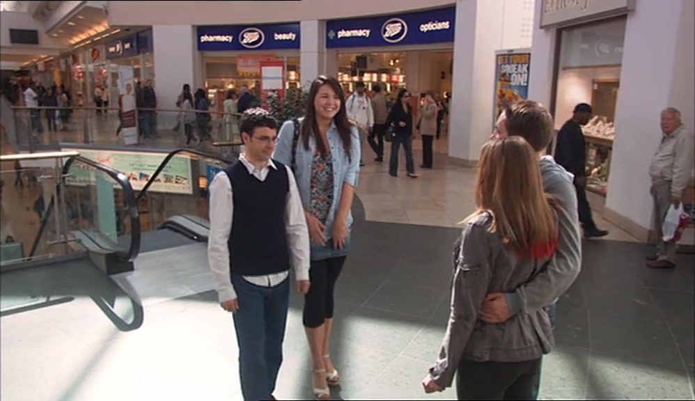 - THIS IS FUN. A FUN DOUBLE DATE. - WE'RE JUST SHOPPING. 