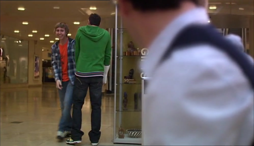 - YOUR NEW GIRLFRIEND'S BIG, ISN'T SHE? - SHE'S NOT MY GIRLFRIEND. 