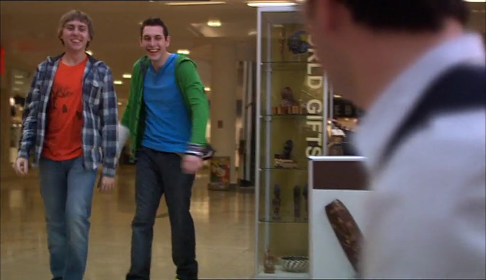 - YOUR NEW GIRLFRIEND'S BIG, ISN'T SHE? - SHE'S NOT MY GIRLFRIEND. 