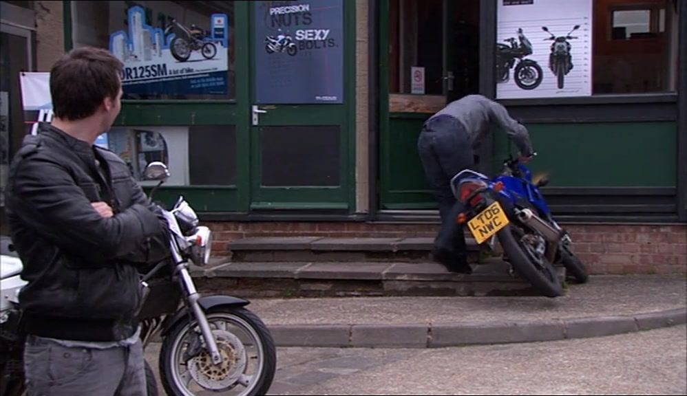 IF JAY'S BIKE-RIDING SKILLS WEREN'T QUITE AS GOOD AS HE'D CLAIMED, 