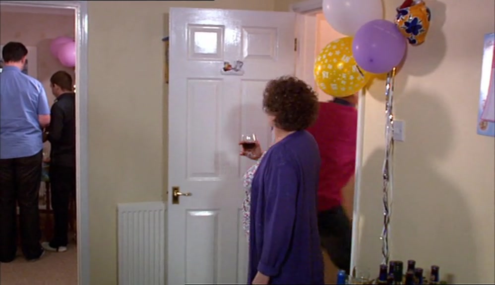 OH, TRY NOT TO SPUNK ON THE SHEETS. DO YOU WANT ANY MORE CRISPS, GRAN? 
