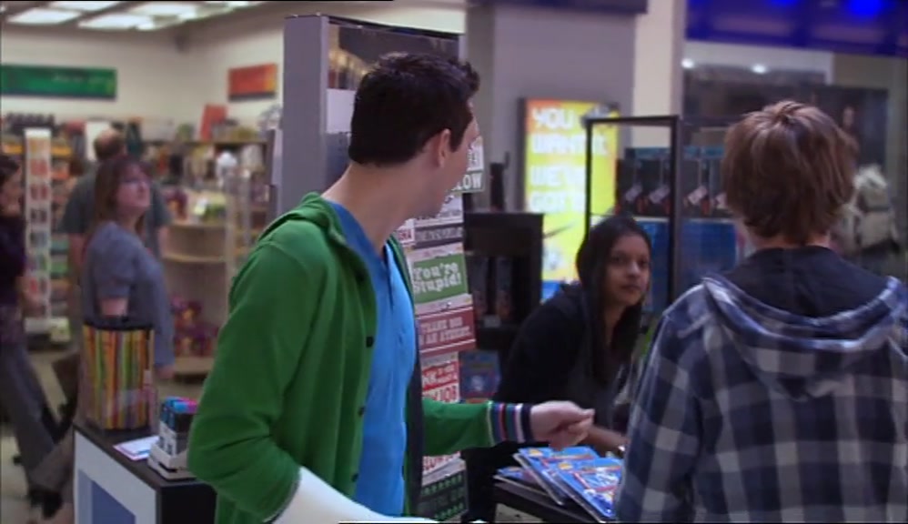 JAY AND NEIL'S DAY GOT EVEN BETTER WHEN THEY SAW SOMETHING RARE AND EXOTIC IN THE SHOPPING CENTRE. 