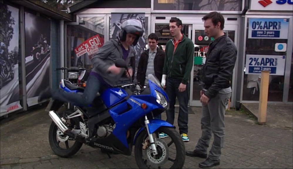- THESE ARE THE GEARS, THESE ARE THE BRAKES. - AND THEY'RE FOR STOPPING, RIGHT? 