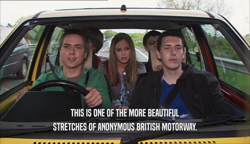 THIS IS ONE OF THE MORE BEAUTIFUL STRETCHES OF ANONYMOUS BRITISH MOTORWAY. 