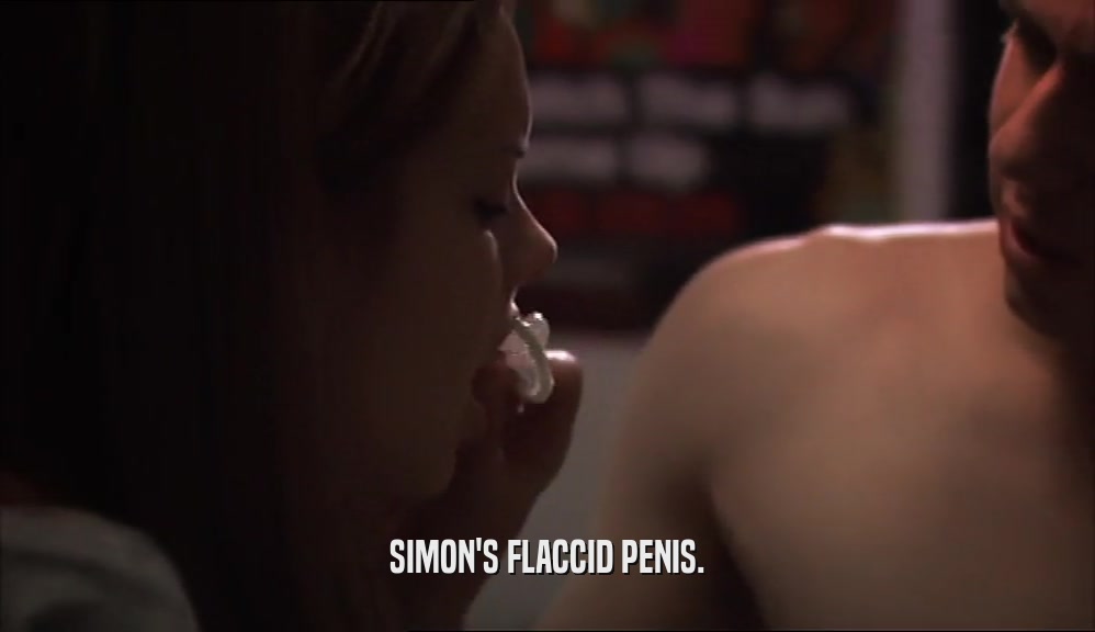 SIMON'S FLACCID PENIS.  