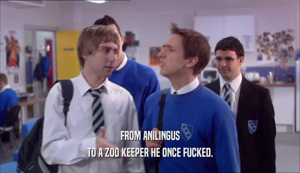 FROM ANILINGUS TO A ZOO KEEPER HE ONCE FUCKED. 