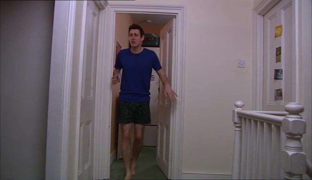 I'M A MESS. WHICH ONE'S THE BATHROOM? 