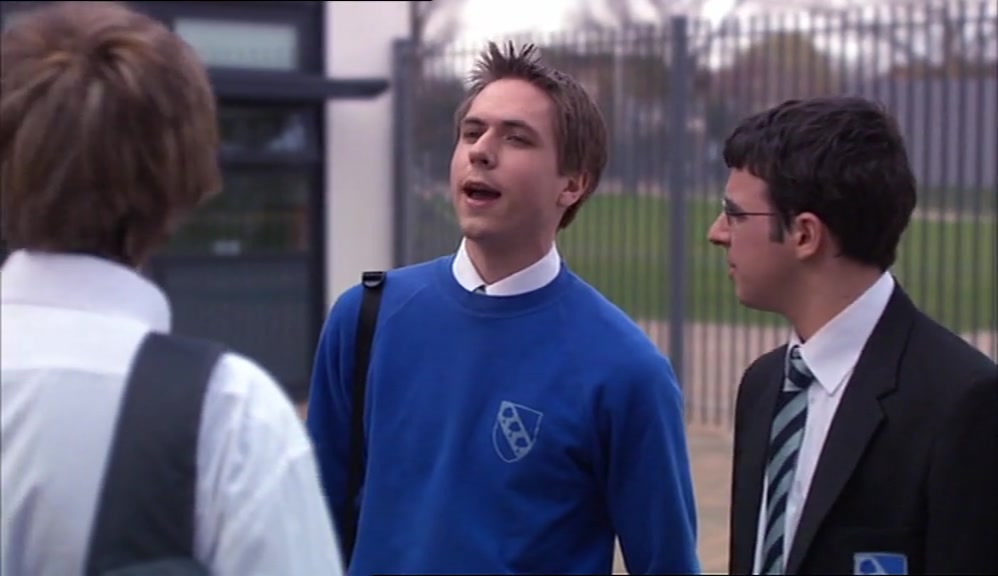 OH, I DON'T KNOW. JUST TELL HER WE'RE YOUR MATES AND WE'VE KNOWN YOU LONGER THAN SHE HAS 