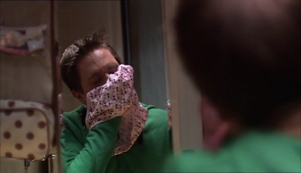 WHILST INHALING HIS GIRLFRIEND'S SISTER'S KNICKERS. 