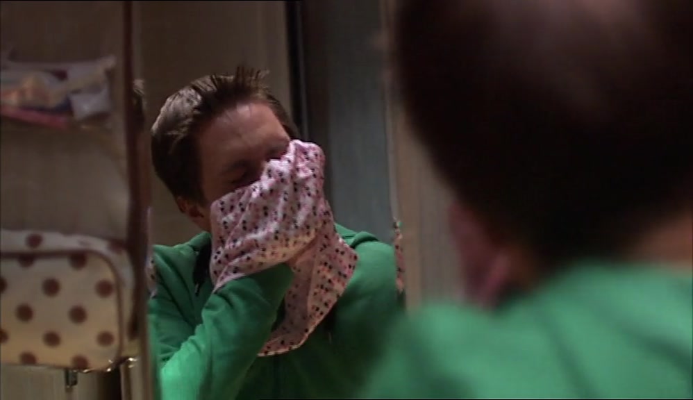 WHILST INHALING HIS GIRLFRIEND'S SISTER'S KNICKERS. 