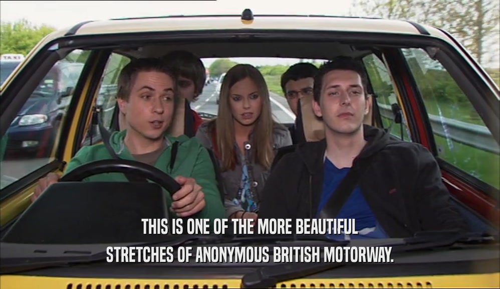THIS IS ONE OF THE MORE BEAUTIFUL STRETCHES OF ANONYMOUS BRITISH MOTORWAY. 