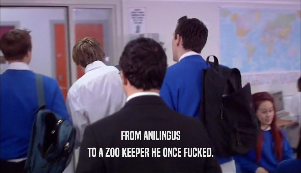 FROM ANILINGUS TO A ZOO KEEPER HE ONCE FUCKED. 