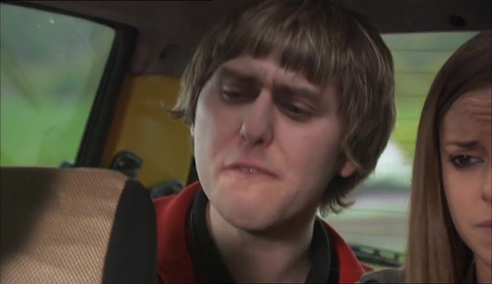 I GET CARSICK, ESPECIALLY IN THE BACK. 