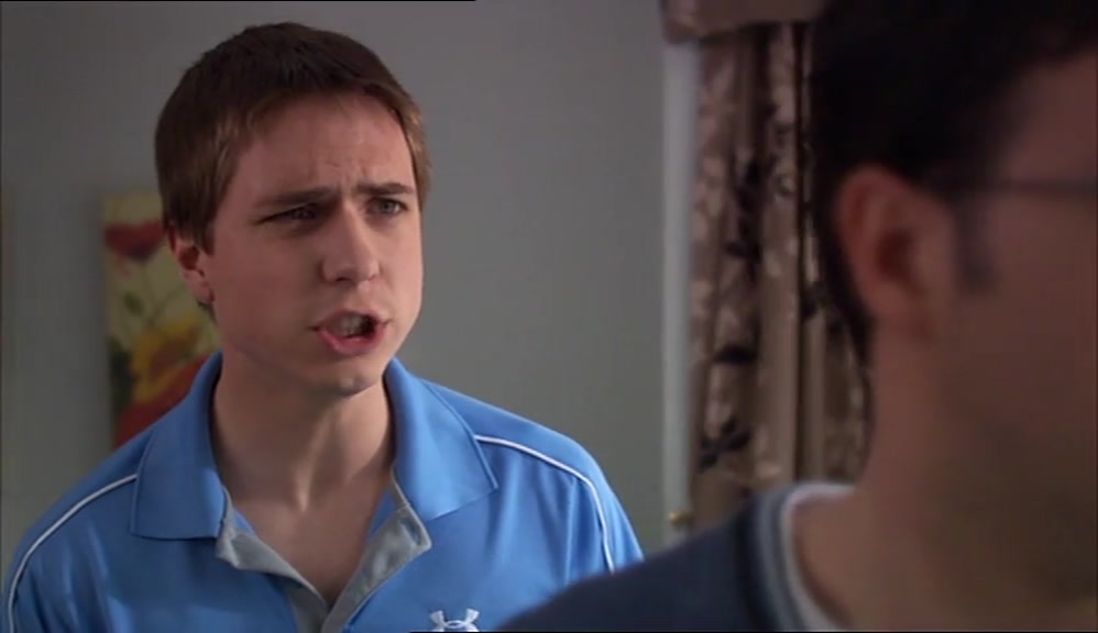 - THE BLOKE WHOSE GARDEN WE DESTROYED. - WHAT, THE FAT OLD SHIT? 
