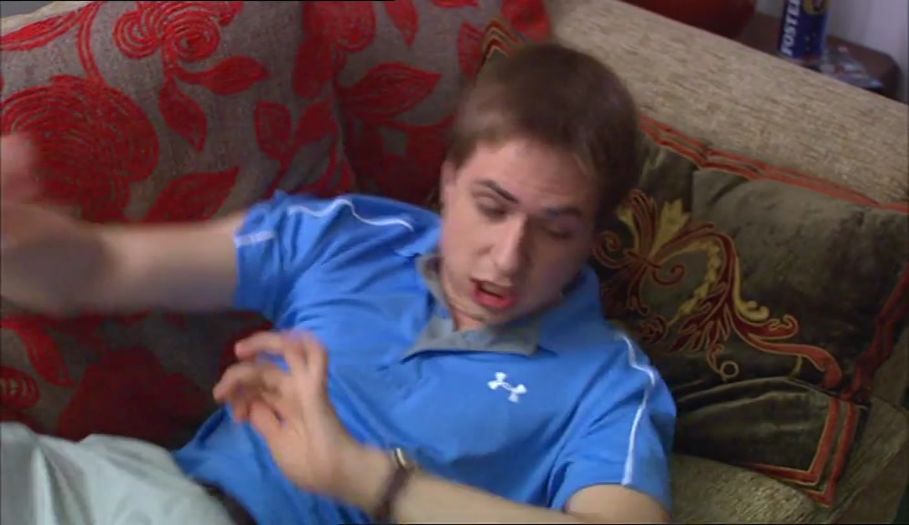 OH, FUCK, SHIT! IT'S PAST NINE O' CLOCK. I SHOULD'VE BEEN AT GOLF AN HOUR AGO. 