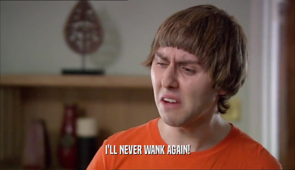 I'LL NEVER WANK AGAIN!  