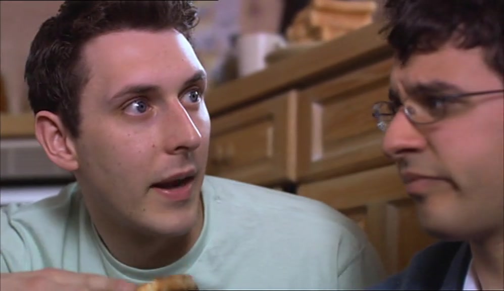 - I KNOW YOU'RE IN THERE. - LET'S GO BACK IN THE LIVING ROOM. 