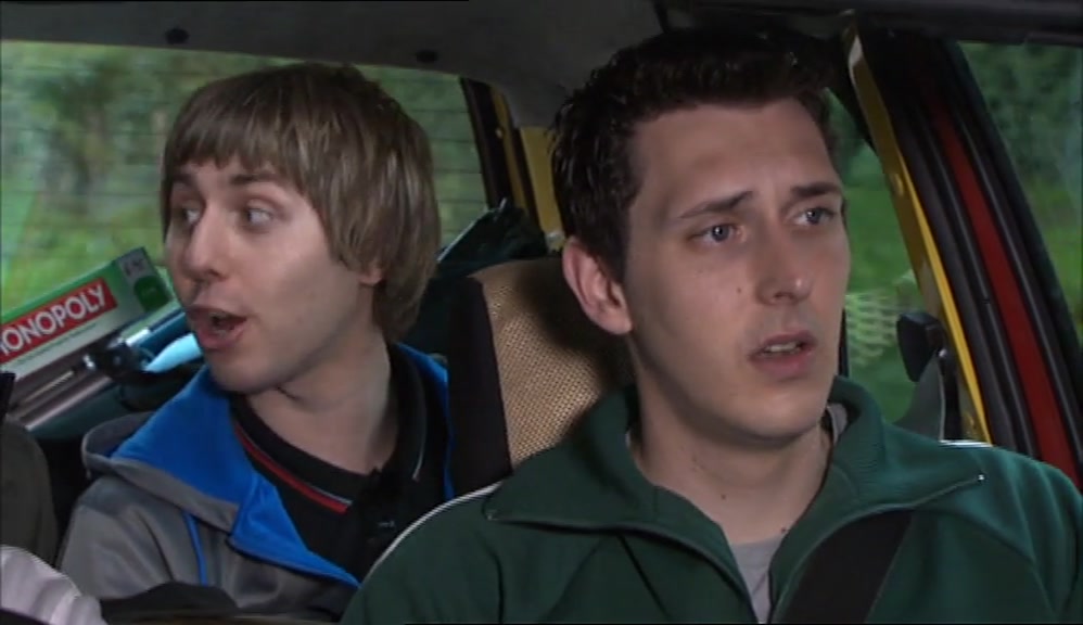 - WHY HAVE YOU BROUGHT A LOAD OF JOHNNIES? - IN CASE I GET LUCKY. 